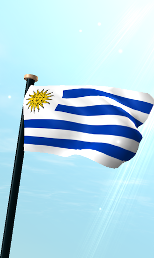 Android application Uruguay Flag 3D Live Wallpaper screenshort