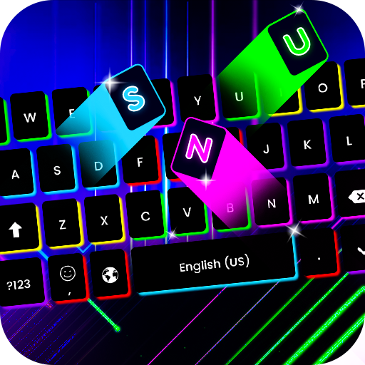 Neon Keyboard - Keyboard Theme