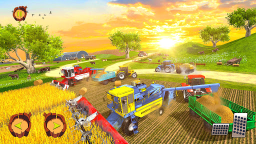 Real Farm Tractor Trailer Simulator Farm Games