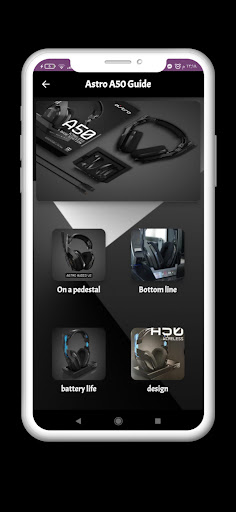 Android application Astro A50 Guide screenshort