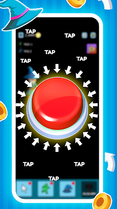 Green button: 早押しボタン お金稼ぎゲームのおすすめ画像1
