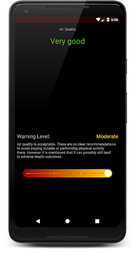 Android application Smog Lite - Air quality in Pol screenshort