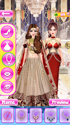 Indian Bridal Wedding Dress Up - Screenshot 3