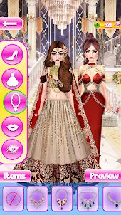 Indian Bridal Wedding Dress Up