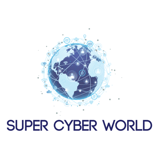 Super cyber world logo