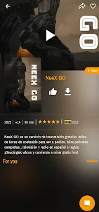 NeeX GO: Peliculas & TV. Radio