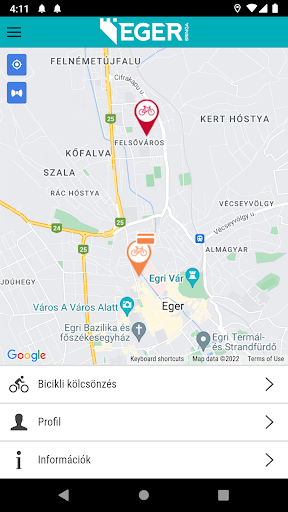 Android application EGER Bringa screenshort
