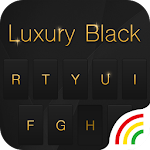Cover Image of Descargar Tema de teclado negro de lujo  APK