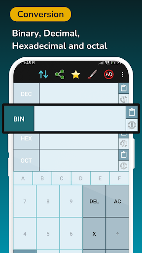 Binary Calculator Hex Decimal screenshot 22