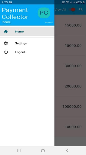 Android application Samorich Payment Collector screenshort