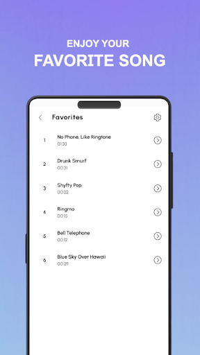 Android application Ringtones Songs screenshort