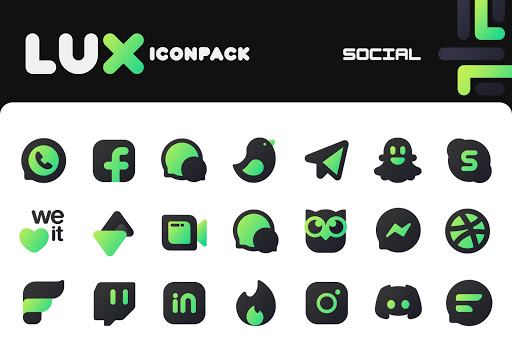 Lux Green Icon Pack