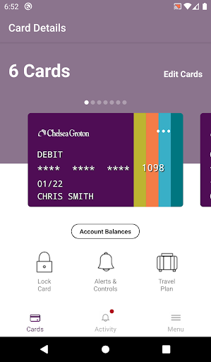 Chelsea Groton Smart Card Screen 2