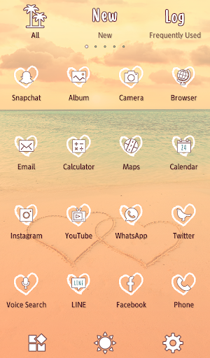 Heart Sunset Theme +HOME Screen 3