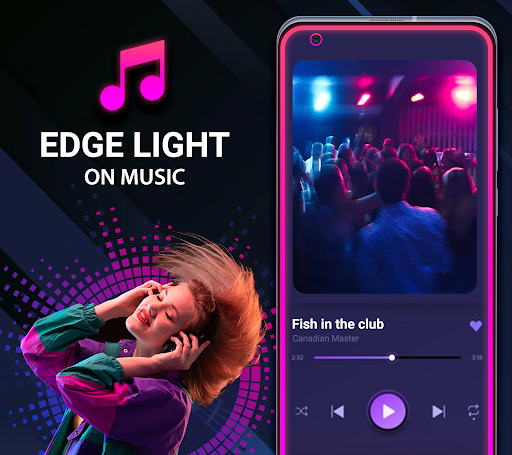Android application Edge Border Lighting On Music screenshort