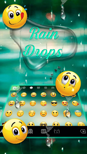 Water Raindrops 2 Keyboard The Screen 3