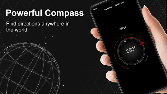 Digital Compass & Level Gauge