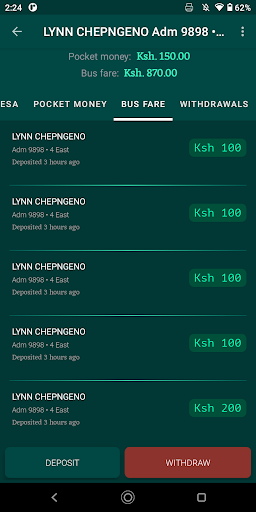 Android application MzaziPay with Biometric screenshort