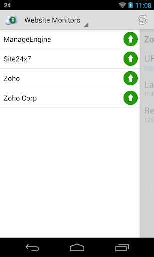 Mobile Poller for Site24x7 Screen 2