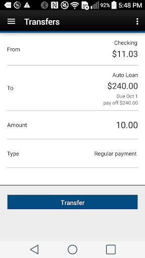 Webster First FCU Screen 3