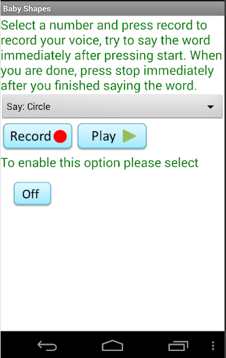 Baby Shapes Screen 2