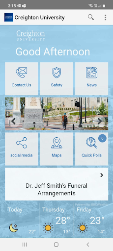 Android application Creighton University screenshort