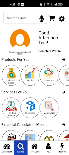 Android application EVER INVEST SOLUTION screenshort