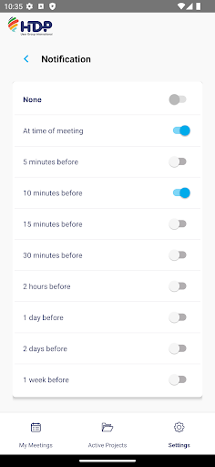 HDP App Screenshot