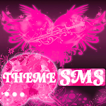 Cover Image of Download Heart Pink Theme GO SMS Pro  APK