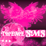 Heart Pink Theme GO SMS Pro icon