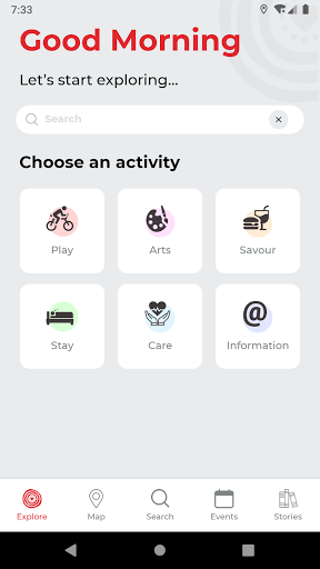 Android application Explore South River screenshort