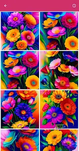 Floral Oil Painting Wallpapers