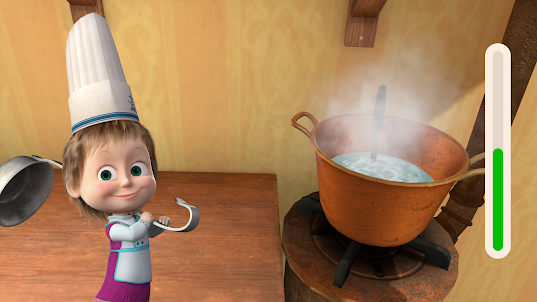 Masha y el Oso. Cocinan en 3D