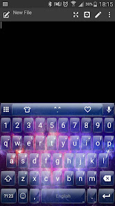 Emoji Keyboard Glass Galaxy  screenshots 1