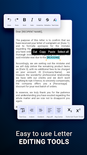 Official Letter Ready Template Screen 3