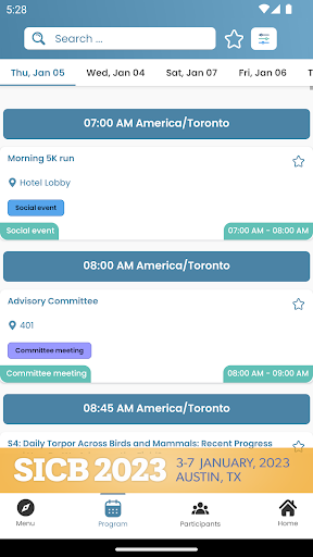 SICB 2023 Annual Meeting Screen 3