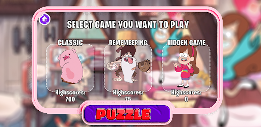 Dipper and Mabel Puzzle Game