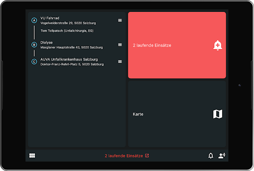 Android application resQnect DRIVE screenshort