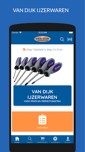 Android application Van Dijk App screenshort