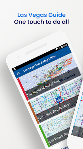 Android application Las Vegas Travel Map Offline screenshort