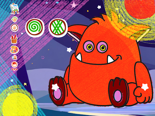 Screenshot of Busy Kids! Coloring pages book