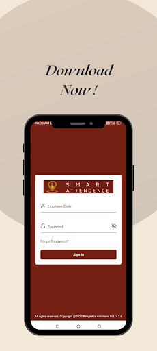 Android application Smart Attendance screenshort