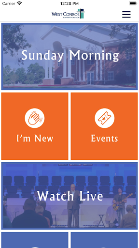 Android application West Conroe Baptist Church screenshort