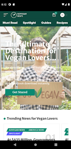 GoVegan News Screen 2