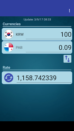 Android application KRW Won x Panamanian Balboa screenshort