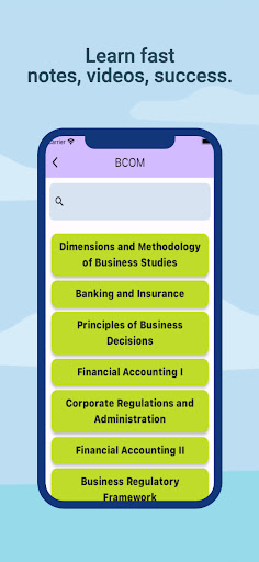 MG University Notes App Screen 3