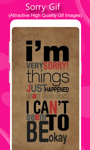 Android application Sorry GIF screenshort