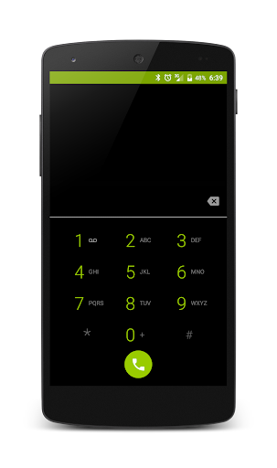 Dark Holo Green CM12 Theme Screen 3