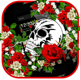 The skull in the rose icon