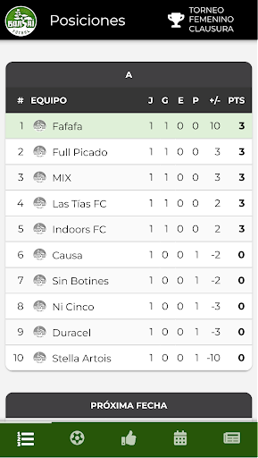 Android application BONSAI FÚTBOL screenshort
